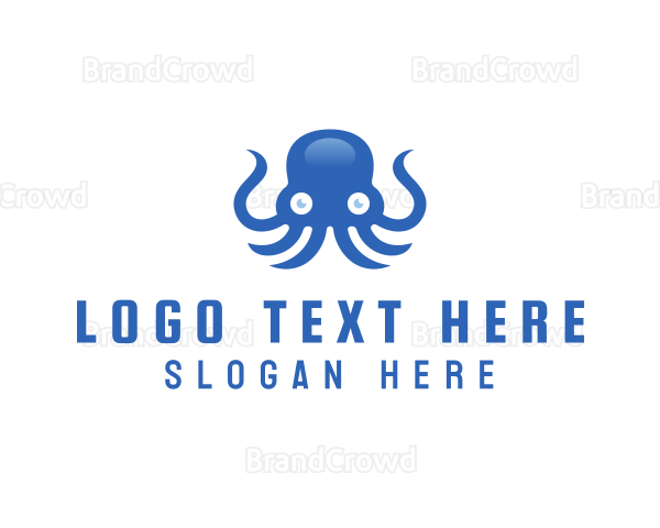 Sea Tentacle Octopus Logo