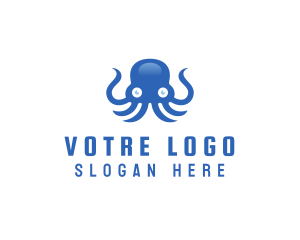 Sea Tentacle Octopus Logo