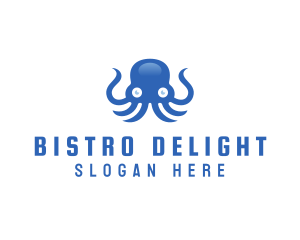 Sea Tentacle Octopus logo design