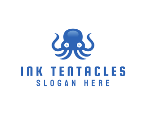 Sea Tentacle Octopus logo design