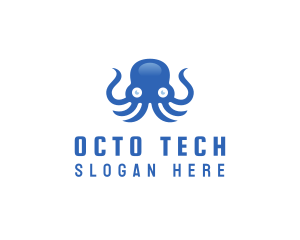 Octopus - Sea Tentacle Octopus logo design