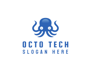 Sea Tentacle Octopus logo design