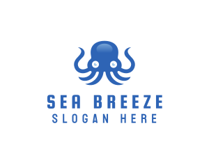 Sea Tentacle Octopus logo design