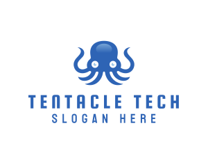 Sea Tentacle Octopus logo design