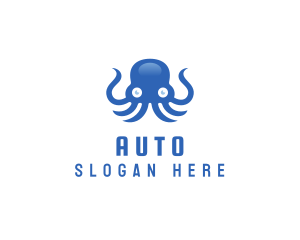 Squiggle - Sea Tentacle Octopus logo design