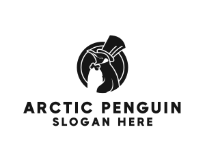 Penguin - Bow Tie Penguin logo design