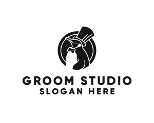 Groom - Bow Tie Penguin logo design