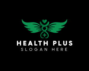 Medical Health Caduceus logo design