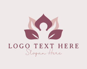 Yoga - Lotus Human Wellness logo design