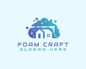 Foam - Pressure Wash Disinfection Cleaning logo design