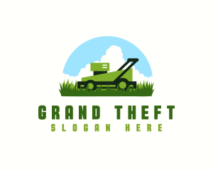 Maintenance - Mower Lawn Grass logo design