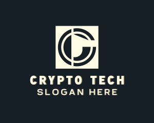 Tech Cryptocurrency App Letter C logo design