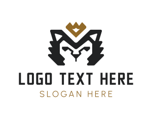 Cougar - Royal Lion Letter M logo design