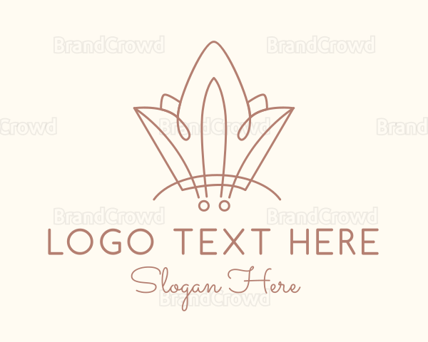 Elegant Salon Crown Logo