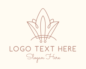 Tiara - Elegant Salon Crown logo design