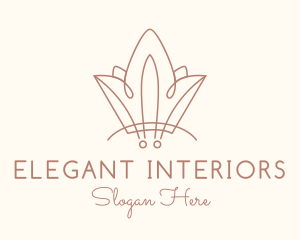 Elegant Salon Crown logo design