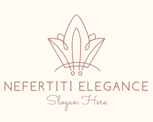 Elegant Salon Crown logo design