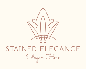 Elegant Salon Crown logo design