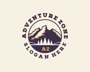 Forest Mountain Adventure logo design