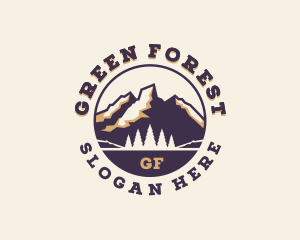 Forest Mountain Adventure logo design