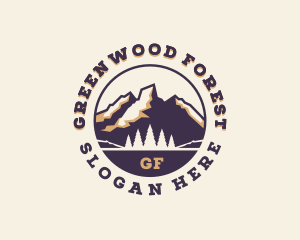 Forest Mountain Adventure logo design