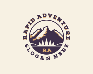 Forest Mountain Adventure logo design