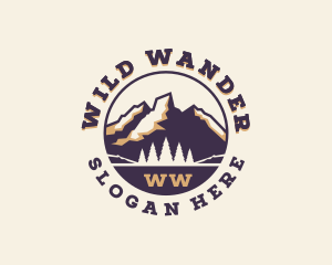 Forest Mountain Adventure logo design