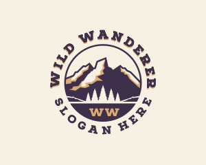 Forest Mountain Adventure logo design