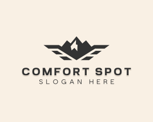 Outdoor Winged Mountain logo design