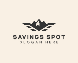 Outdoor Winged Mountain logo design