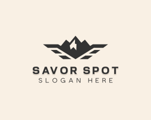 Outdoor Winged Mountain logo design