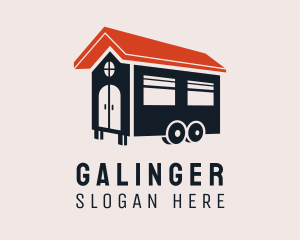 Truck - House Trailer Van logo design