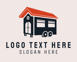 Tiny House - House Trailer Van logo design