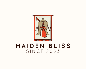 Maiden - Medieval Maiden Flag Banner logo design