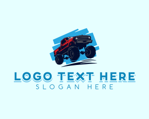 Monster Jam - Monster Truck Racing logo design