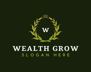 Premium Quality Wreath logo design