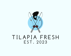 Tilapia - Sport Fishing Line logo design