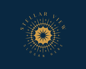 Stargazing - Cosmic Star Astrology logo design