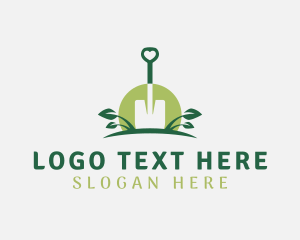Environment - Shovel Plant Gardening Tools logo design