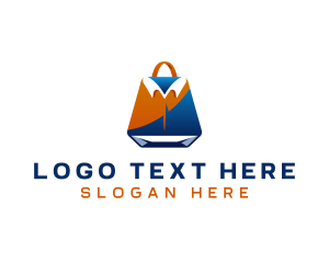 Merchant - Apparel Shopping Bag logo design