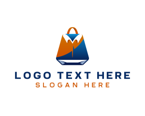 Shop - Apparel Shopping Bag logo design