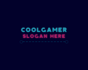 Programming - Neon Gaming Streamer Wordmark logo design