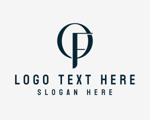 Elegant Letter OF Monogram  Logo