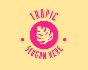 Tropical Beach Resort logo design