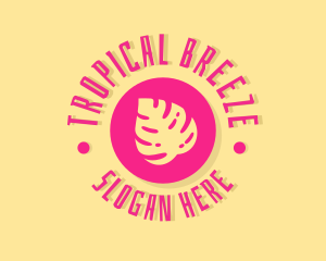 Tropical Beach Resort logo design