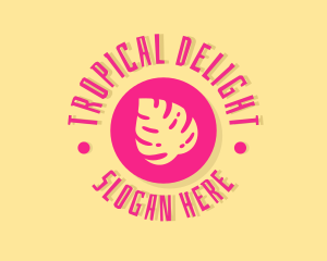 Tropical Beach Resort logo design