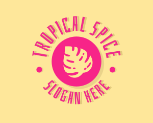 Tropical Beach Resort logo design