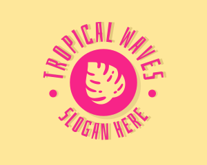 Tropical Beach Resort logo design