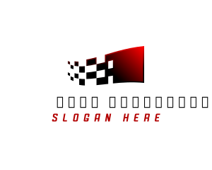 Motorsport - Motorsport Flag Racing logo design