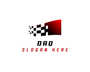 Race - Motorsport Flag Racing logo design